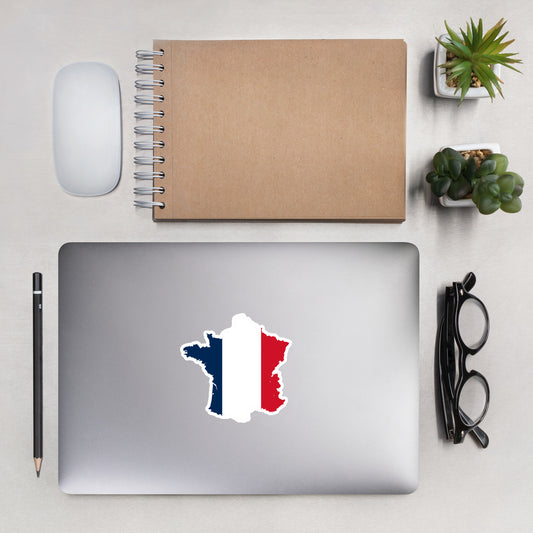 France Flag-Shape Sticker