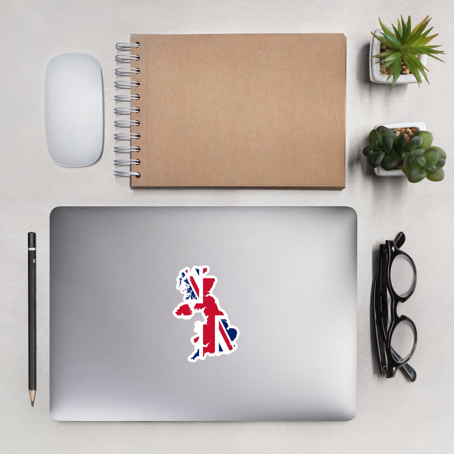 United Kingdom Flag-Shape Sticker