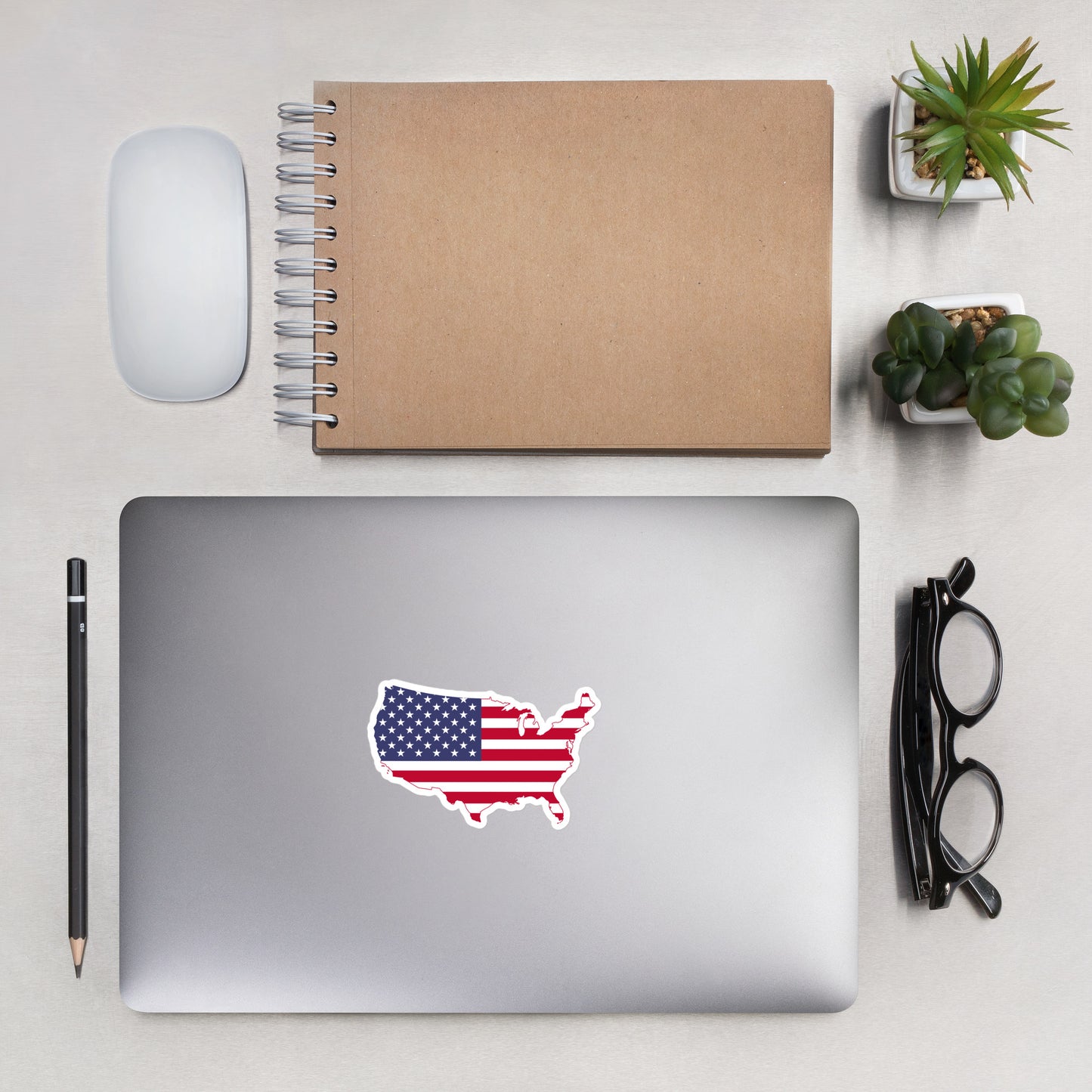 United States Flag-Shape Sticker