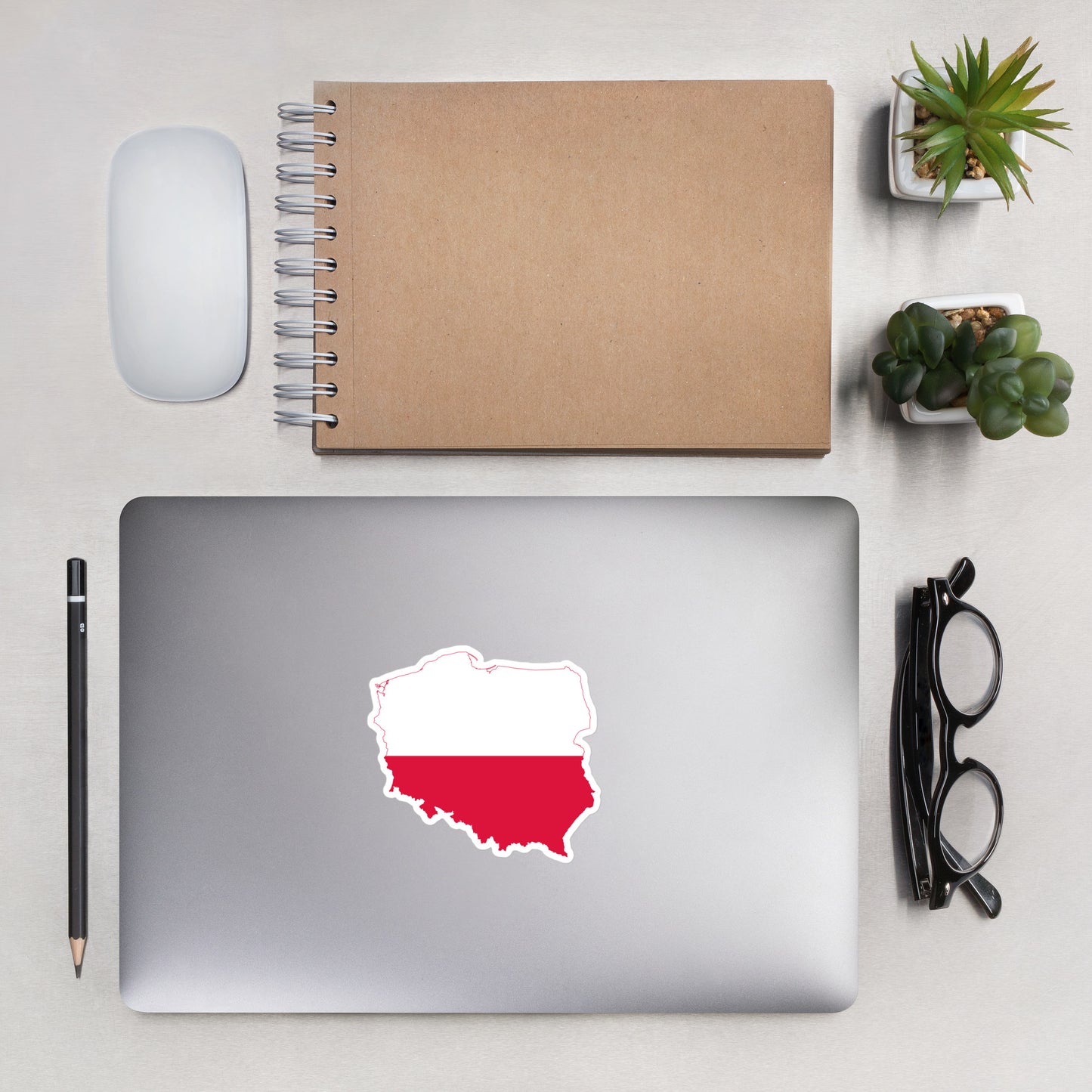 Poland Flag-Shape Sticker