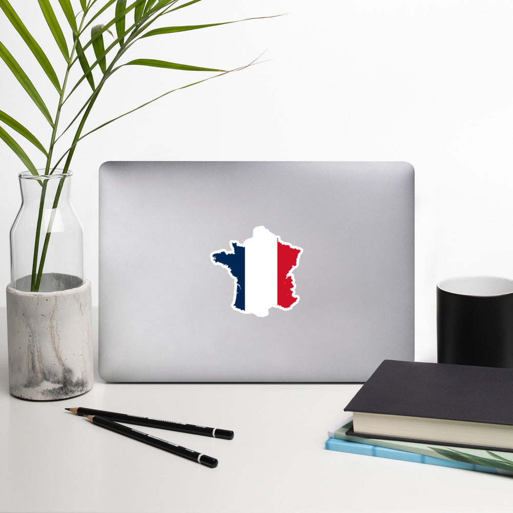 France Flag-Shape Sticker