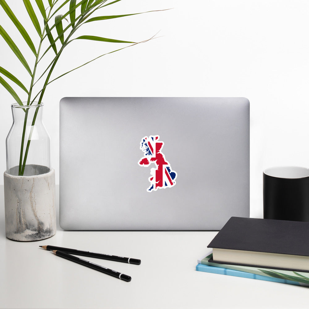 United Kingdom Flag-Shape Sticker