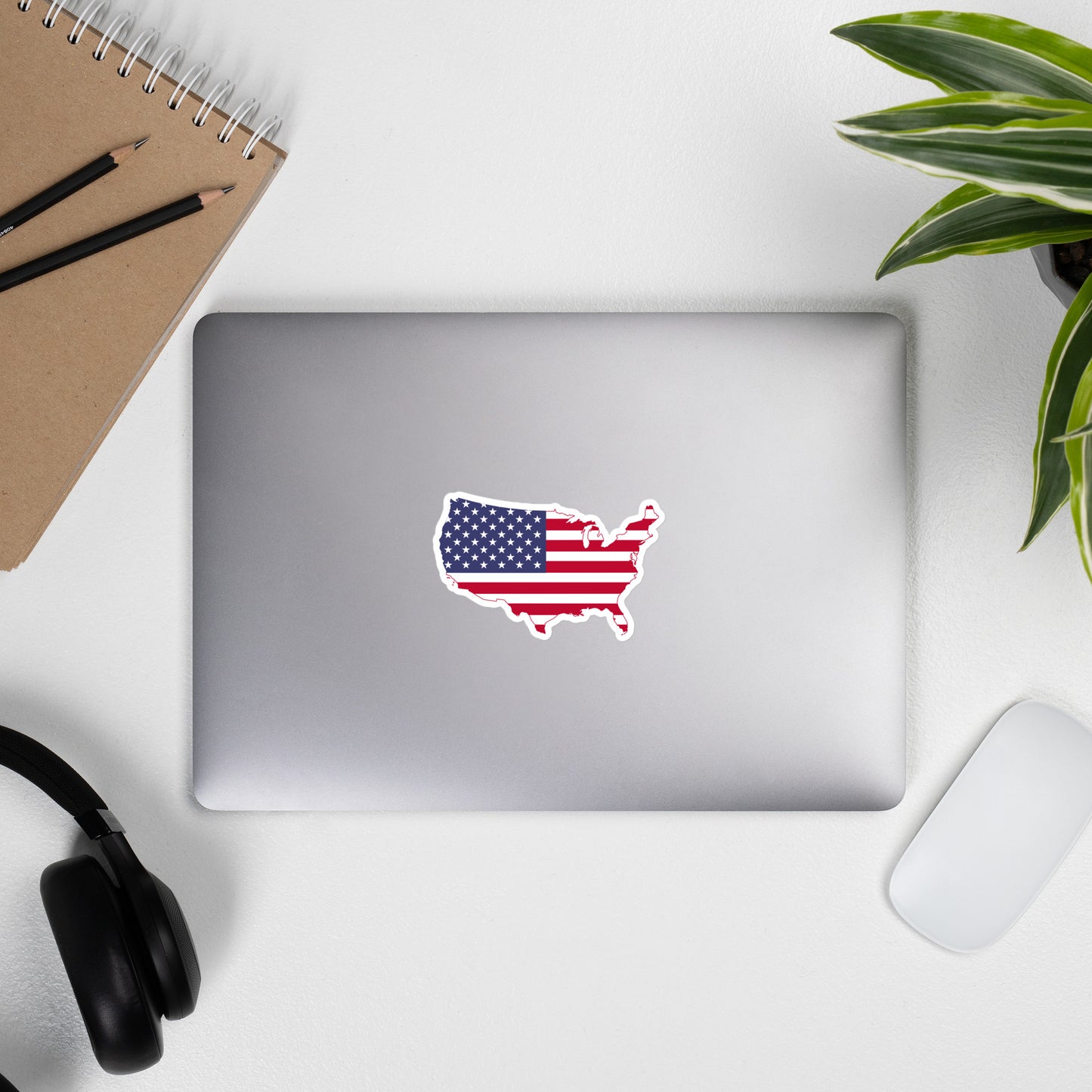 United States Flag-Shape Sticker