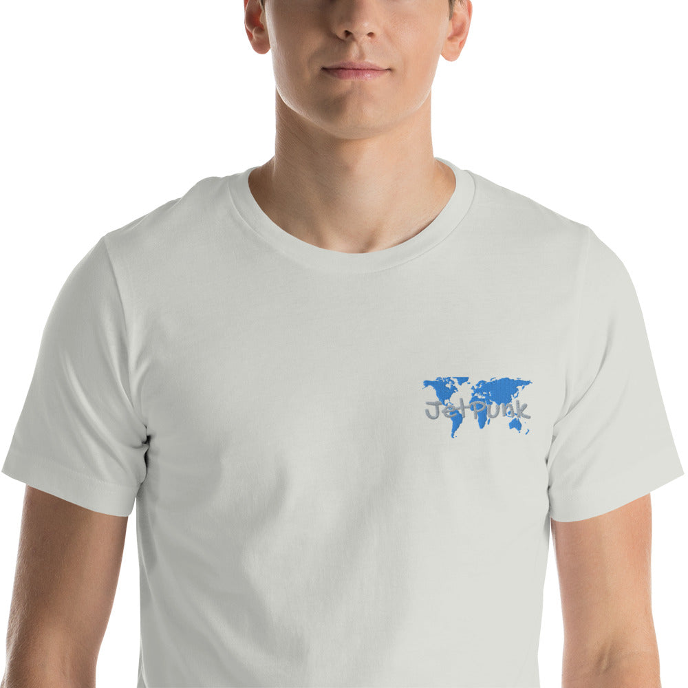 JetPunk World Map Embroidered T-Shirt