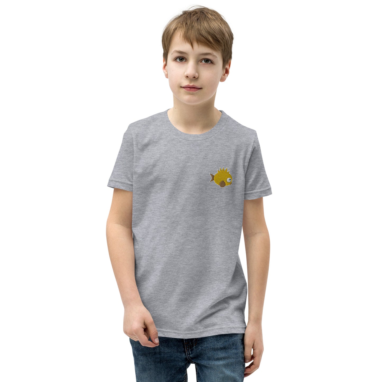 Jeppy the JetPunk Fish Embroidered Youth T-Shirt