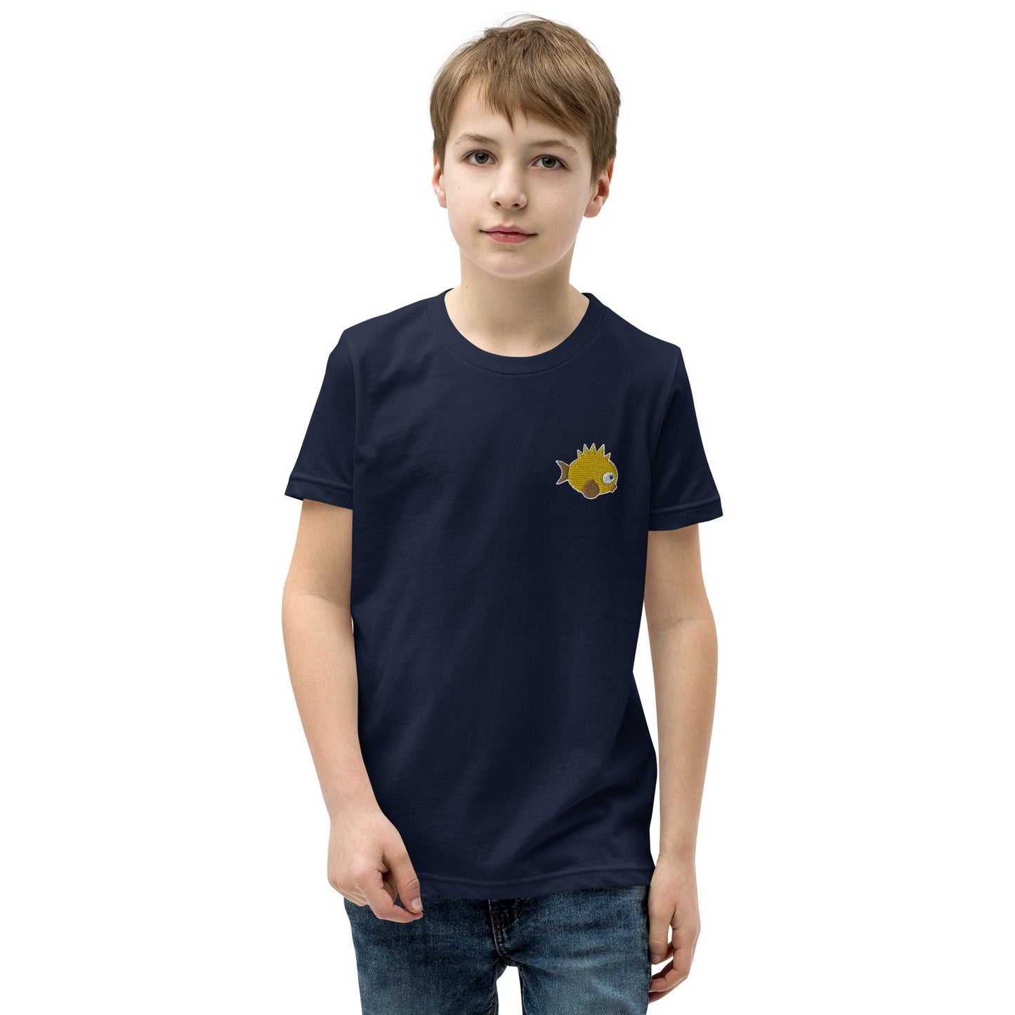 Jeppy the JetPunk Fish Embroidered Youth T-Shirt