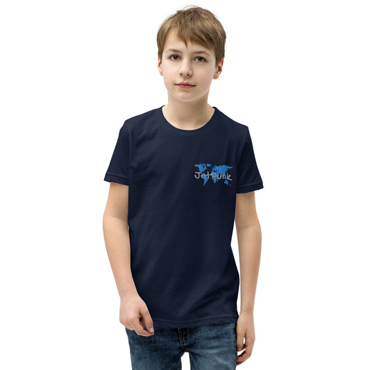 JetPunk World Map Embroidered Youth T-Shirt