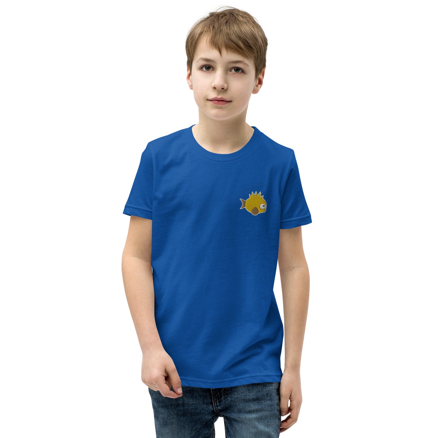 Jeppy the JetPunk Fish Embroidered Youth T-Shirt